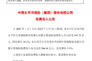 中國太保：1月份子公司保費收入合計762.71億元