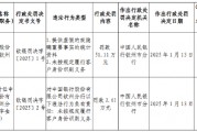 中國(guó)銀行欽州分行被罰51.11萬(wàn)元：提供虛假的或隱瞞重要事實(shí)的統(tǒng)計(jì)資料 未按規(guī)定履行客戶身份識(shí)別義務(wù)
