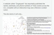 美網站公布特斯拉車主個人信息，馬斯克痛斥“極端國內恐怖主義”