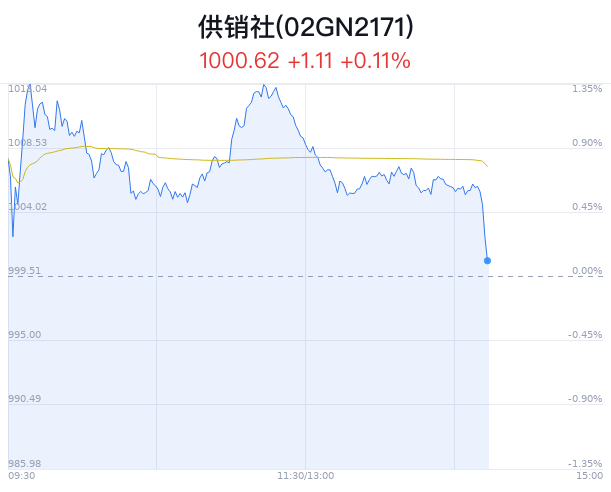 供銷(xiāo)社概念盤(pán)中跳水，中農(nóng)立華跌0.97%