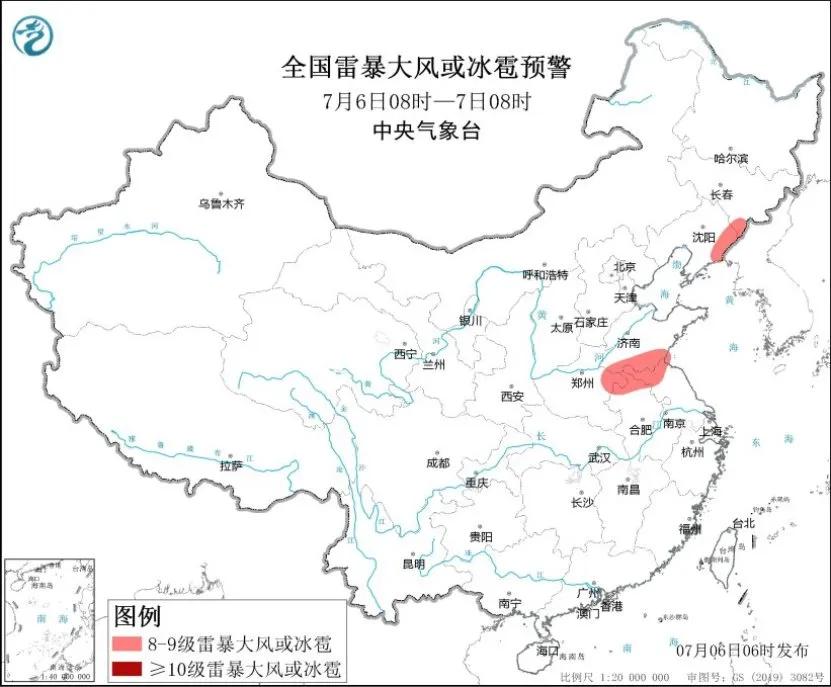未來(lái)三天國(guó)內(nèi)天氣預(yù)報(bào)（7月6日）