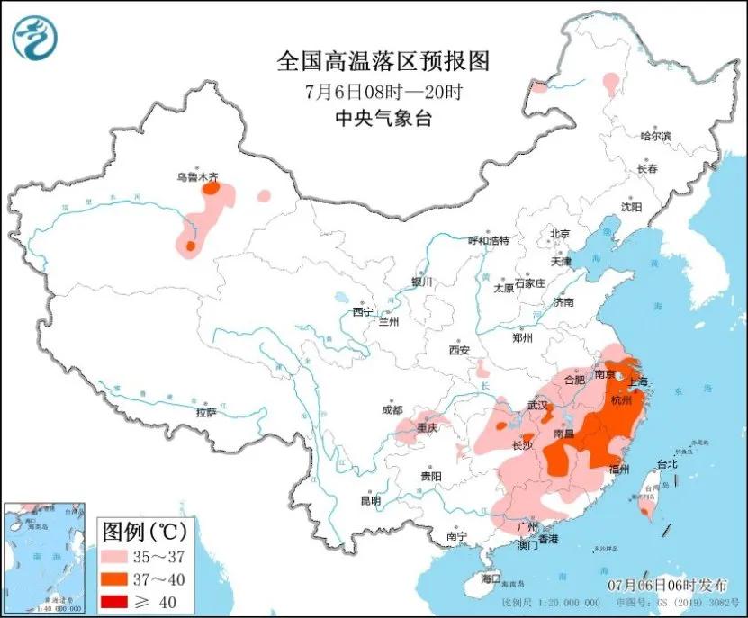 未來(lái)三天國(guó)內(nèi)天氣預(yù)報(bào)（7月6日）