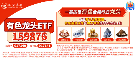 逆市漲超2%！有色龍頭ETF（159876）霸居全市場ETF漲幅榜前十！銅、鋁、黃金攜手狂飆，紫金礦業(yè)漲逾4%