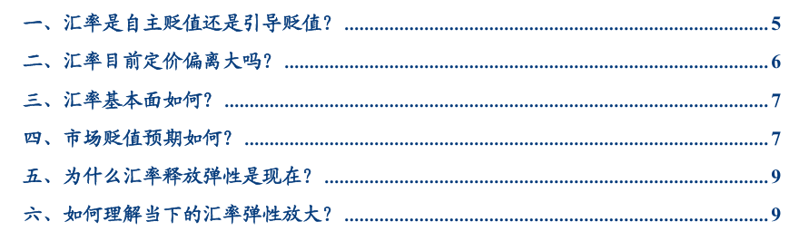 張瑜：匯率彈性釋放不是壞事，對于后續穩增長政策空間至關重要