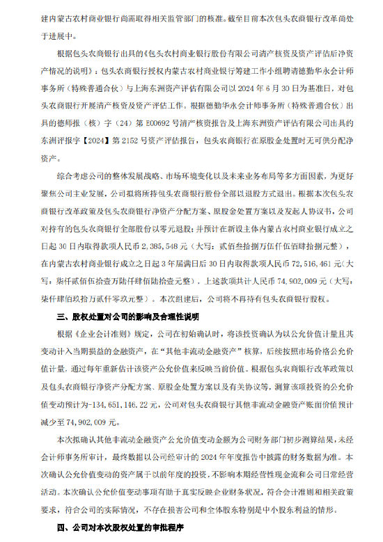 拉卡拉：擬處置所持包頭農商銀行9.88%股權